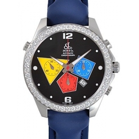 ジェイコブ腕時計コピー JACOB&CO自動巻きステンレス ダイヤモンド ブラック