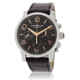 MONTBLANC モンブラン 腕時計コピー タイムウォーカー 101548 オートクロノ ブラック レザー